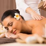Woman Having A Back Oil Massage